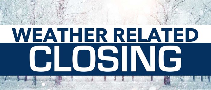 All classes are cancelled for Monday, 01.17.22, due to the weather.