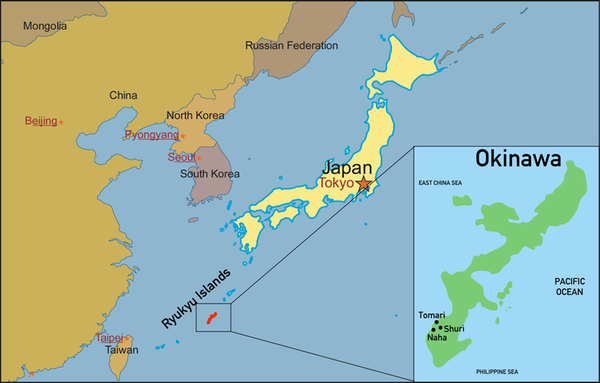 Map of Okinawa